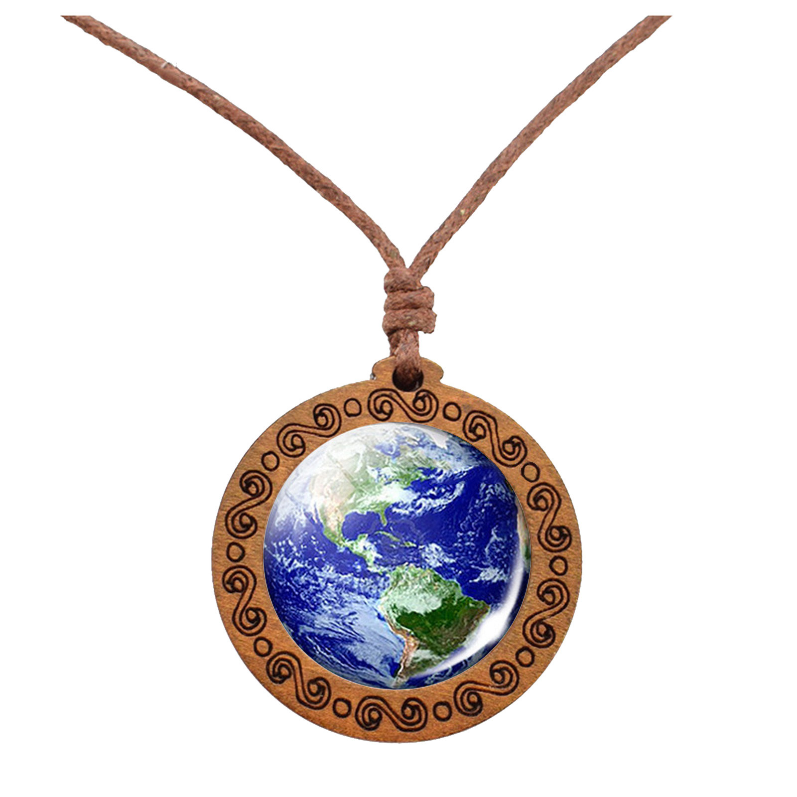 thumbnail image 2 of Ocho planetas collar colgante de doble cara de vidrio Universo Galaxy Solar System collar para las mujeres, 2 of 2